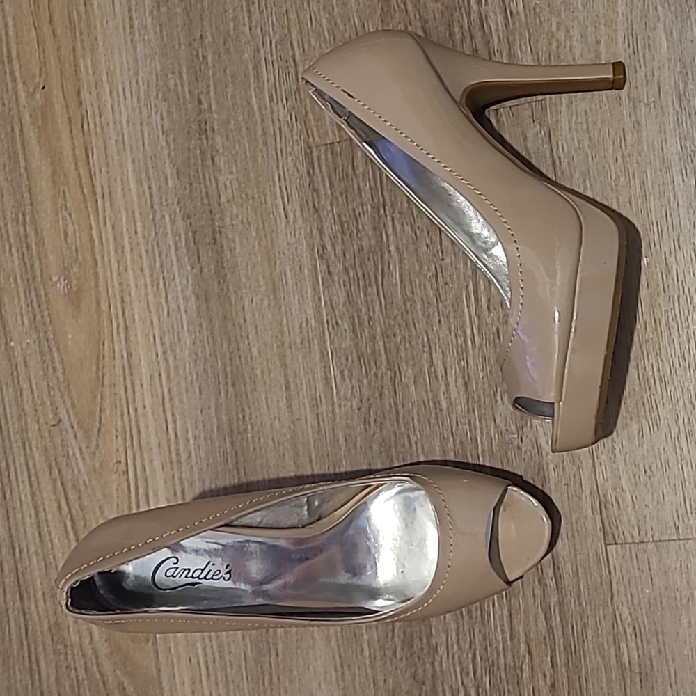 Nude Peeptoe Stilleto 10